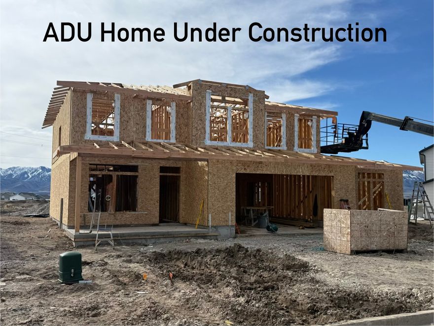 Looking for a home with an ADU (Accessory Dwelling Unit) for extra income or family? This modern home is a fantastic option! The main home features 4 large bedrooms, 2.5 bathrooms, an office, and a 2-car garage. You'll love the kitchen and the oversized owner's suite! The ADU is equipped with 1 bedroom, 1 bathroom. It makes for the perfect short-term rental, long-term rental, or extra space for family. This home is under construction; some pictures are of a finished home. This home is scheduled for completion by May 5th. $10,000 towards closing costs when using a preferred lender! Schedule a meeting today!