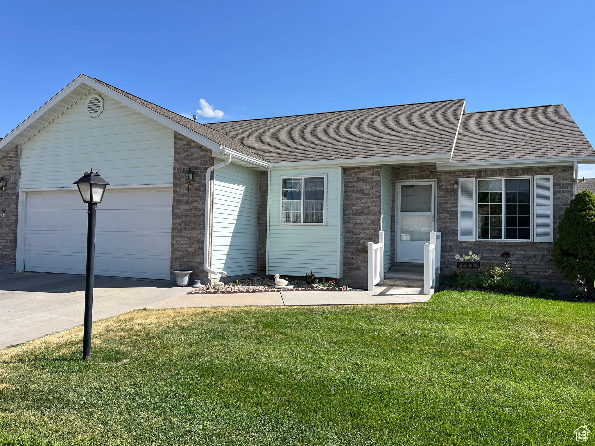 Well-maintained 2-bedroom, 2-bath home located in a desirable 55+ community. Next to hospital,shopping and USU. Spacious open-concept layout with a large family room directly off the kitchen. Private deck overlooking a generous backyard, perfect for outdoor relaxation. The HOA provides lawn care and snow removal. Square footage figures are provided as a courtesy estimate only and were obtained from county records. Buyer is advised to obtain an independent measurement. Agent is related to Seller.