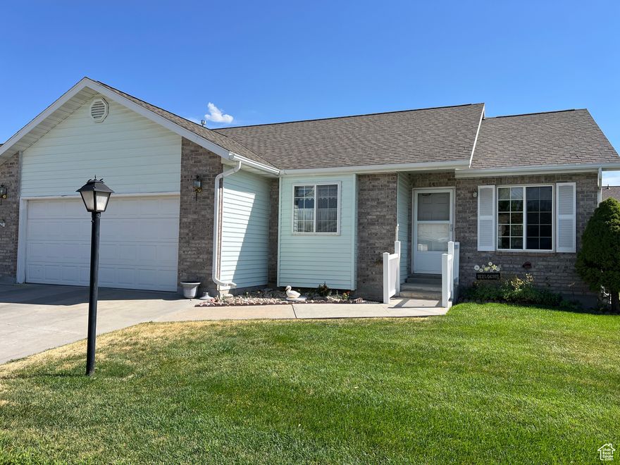 Well-maintained 2-bedroom, 2-bath home located in a desirable 55+ community. Next to hospital,shopping and USU. Spacious open-concept layout with a large family room directly off the kitchen. Private deck overlooking a generous backyard, perfect for outdoor relaxation. The HOA provides lawn care and snow removal. Square footage figures are provided as a courtesy estimate only and were obtained from county records.  Buyer is advised to obtain an independent measurement. Agent is related to Seller.