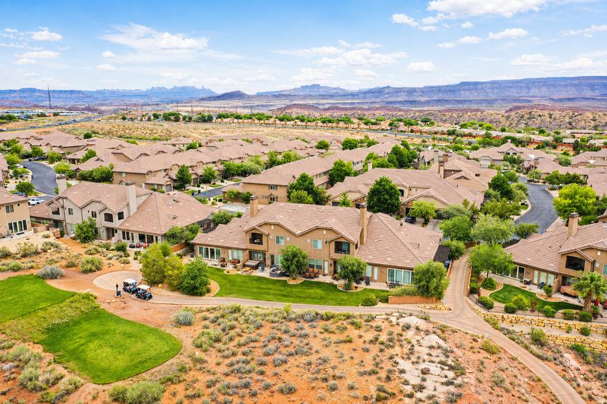 Welcome to 2009 N Coral Ridge Dr! This 2,594 sq. ft. masterpiece sits directly on Tee Box #5 of the Coral Canyon Golf Course. Take in the lush greens from your private balcony or private hot tub. Enjoy the grand kitchen and dual primary suites. Updated. New fridge and water heaters. This home comes FULLY FURNISHED and turn-key! Resort living includes two year-round heated pools, hot tubs, a fitness center, and a fishing pond--all just minutes from Zion National Park and Sand Hollow. Short-term Rental w/ flexibility: Pick your own property management company and maximize your ROI on this high-performing nightly rental. Whether it's a lucrative investment or a personal desert retreat, this property delivers.