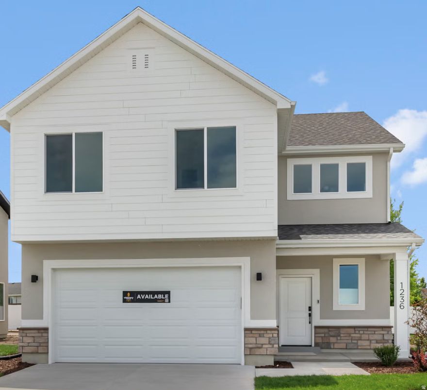 Welcome to Envision Estates-Tremonton's newest community-with no HOA!  This beautiful new construction two-story home will be ready mid-July! This home features an open-concept main floor with a spacious great room, dining area, and stylish kitchen-perfect for everyday living and entertaining. Upstairs includes a generous primary suite, 2 additional bedrooms, and a versatile loft space.  Full landscaping included, so you can move in and start enjoying right away!   Don't miss your chance to own a home in our Envision Estates-reach out for details or to schedule a showing!