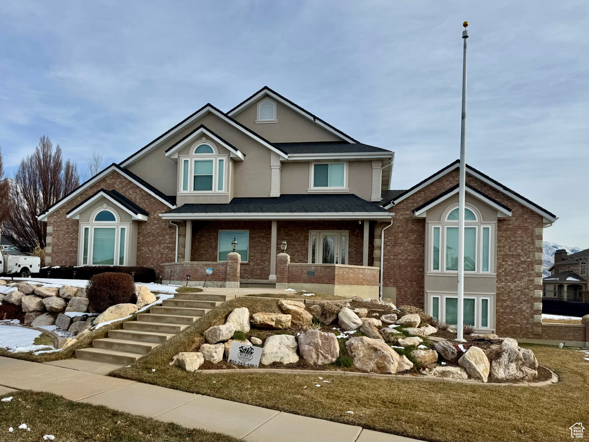 Location, location, location.  This home is located in a prime South Ogden neighborhood. Proximity to HAFB and some of North America's finest skiing and mountain recreation, including the Olympic-hosting Sno Basin resort. The home features a functional floor plan with an open great room and kitchen area, a formal living room, an office, and convenient access to the garage, laundry room, and back deck, all on the main.  Upstairs features an oversized primary suite with a separate tub, shower, walk-in closet, and other large additional bedrooms. The upstairs bedroom windows provide views of the majestic mountain range and the valley.  The basement is finished, offering more room for entertainment, storage,  and walk-out access to the yard. This home is spotless and well-kept. Call now for an opportunity to view this property.