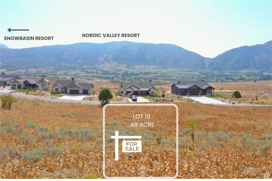 WATER/SEWER CONNECTION AND STANDBY FEES ARE PAID 48K VALUE! There are VERY FEW HOMESITES AVAILABLE IN THE OGDEN VALLEY Zoned for Short-Term Rentals (STR) and this one is a hidden gem. Not only does this uphill lot have views of Snowbasin Resort and Nordic Valley Resort. This homesite is next open space to the North and West that creates privacy and will not be built on allowing forever views. The Bridges development is the latest addition to Wolf Creek Resort's collection of upscale Ogden Valley real estate. Buyers can use builder of preference or use Lewis Homes. For a minimal fee the HOA takes care of all landscaping. Located at the entrance to Wolf Creek canyon and the Powder Mountain corridor, the community will be the most extensive real estate development of its kind in the Wolf Creek Resort area. A home in the Bridges would make an excellent full-time residence or a second home/rental investment property. Several neighborhoods comprise The Bridges, and at its heart is the Homestead Club, is a place for gathering and recreation. This amenity will house a fitness center, a barn, a clubhouse, and an events venue, among many others. Once finished, these homes will make The Bridges one of the most sought-after places to live and stay in the Ogden Valley.