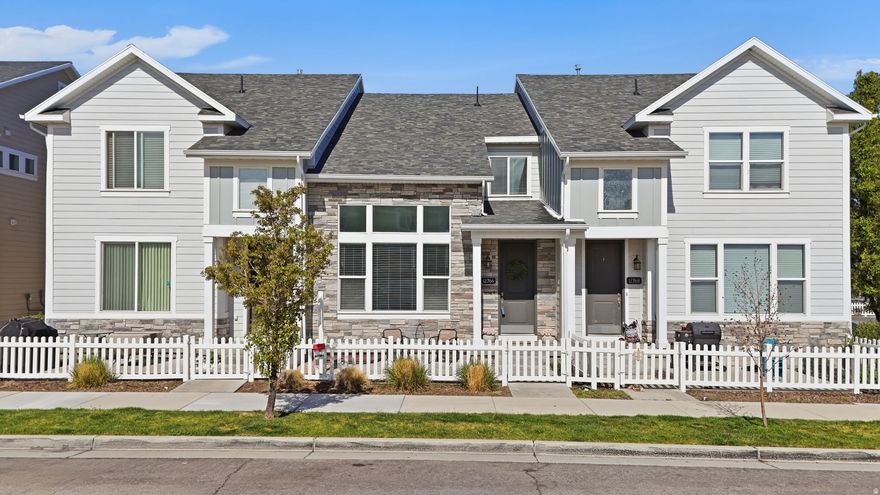 Discover this stunning townhouse in Herriman, offering the perfect blend of comfort, style, and tranquility. This beautifully designed home features 3 spacious bedrooms and 3.5 bathrooms, ideal for modern living. Step inside to an inviting open-concept layout that seamlessly connects the kitchen, living, and dining areas-perfect for entertaining and everyday life. The kitchen shines with elegant quartz countertops, crisp white cabinetry, and plenty of space to cook and gather. Enjoy the airy feel created by vaulted ceilings that enhance the natural light and overall charm of the home. Nestled in a quiet and peaceful neighborhood, this townhouse provides a serene retreat while still being conveniently located near local amenities. A perfect place to call home!