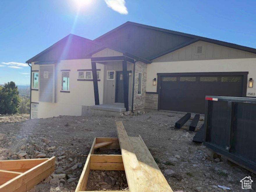 Welcome to your dream home in the new Valley View subdivision nestled on Ogden's picturesque east bench, offering the perfect blend of modern luxury and outdoor adventure. Our rambler plan features vaulted ceilings, upgrades galore, and is custom built to boast breathtaking panoramic views and provide direct access to scenic hiking trails, inviting you to embrace the beauty of nature right outside your doorstep. Views everywhere you look! The sleek kitchen is a chef's delight, equipped with premium appliances, stylish cabinetry and ample counter space flowing into the main great room with tons of natural light. Absolutely must see. Scheduled completion, Fall 2025. Ask about special lender incentives!