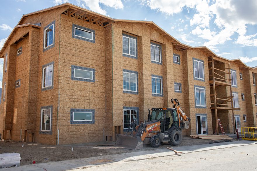 AMAZING $5,000 INCENTIVE towards closing costs, rate buydown, or price reduction regardless of lender! Plus, this home qualifies for Utah's First-Time Homebuyer Program-giving you up to AN ADDITIONAL $20,000 for down payment, closing costs, or interest rate buydown! Must-see Harmony Community in Eagle Mountain! This beautiful condominium built by Flagship Homes features a 9' ceiling, 3 bedrooms, 2 bathrooms, quartz slab countertops, painted cabinets, laminate flooring, 1 car garage with additional parking, and full landscaping. The primary bedroom has a walk-in closet. This condominium will be ready by March 1. Call for more information or stop by our model home at 1546 E. Starling Lane, Eagle Mountain for a tour. Model home hours: Monday-Saturday 11 AM - 6 PM. Buyers to verify all information. Square footage is from house plans.