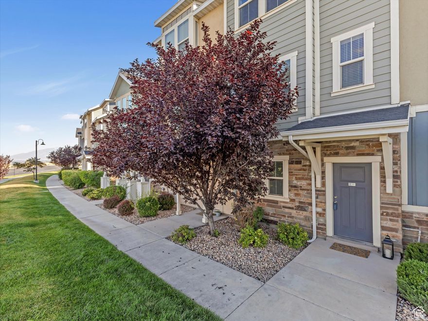 Price Reduced! Ideally situated in the highly sought-after Edgewater Community, this stunning townhome features 3 spacious bedrooms, 3 bathrooms, and an attached garage. Just minutes from UVU, shopping, dining, movie theaters, Topgolf, and I-15, you'll love the convenience of this prime location. With brand-new carpet throughout, this home is move-in ready and waiting for its next owner! Looking to spend your free time relaxing instead of shoveling snow or doing yard work? Edgewater has you covered. Enjoy resort-style amenities including a community pool, hot tub, dog park, pickleball and basketball courts, clubhouse with a theatre room, and scenic picnic and play areas. Welcome to maintenance-free living at its best! This property qualifies for Zion's Bank's Community Reinvestment Act Affordable Home Loan with no income limits for the borrower, 3% Down payment with NO up-front Mortgage Insurance! Subsidized rate! Call me for more information