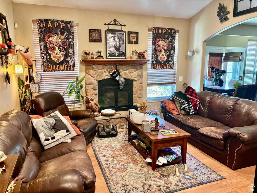 PRICE REDUCED! This beautiful 5-bedroom, 4-bathroom home is located in a quiet cul-de-sac and offers a spacious layout with vaulted ceilings in the main floor great room and a basement apartment, perfect for guests or rental income. The large, fully fenced backyard provides privacy and includes an hot tub with scenic views. Ideally situated less than 10 minutes from Thanksgiving Point, Lehi and Saratoga Springs shopping, and the new Primary Children's Hospital, with quick access to I-15 via Lehi Main Street and Pioneer Crossing in under 5 minutes. Meadow Elementary is also just a short walk away via a convenient walking path, making this home the perfect blend of comfort, location, and lifestyle.