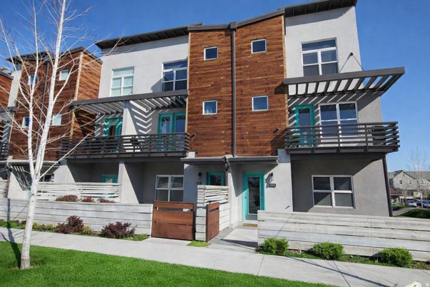 This open-concept, end-unit townhome offers abundant natural light with extra windows and stunning views of the park, as well as the Oquirrh and Wasatch Mountains. Move-in ready, each bedroom features its own private bathroom for added comfort and convenience. A dedicated office/den provides the perfect space for working from home. The garage is equipped with 220V wiring to accommodate most electric vehicles. Ideally located in a walkable community with lakes, trails, and shopping just minutes from your front door.