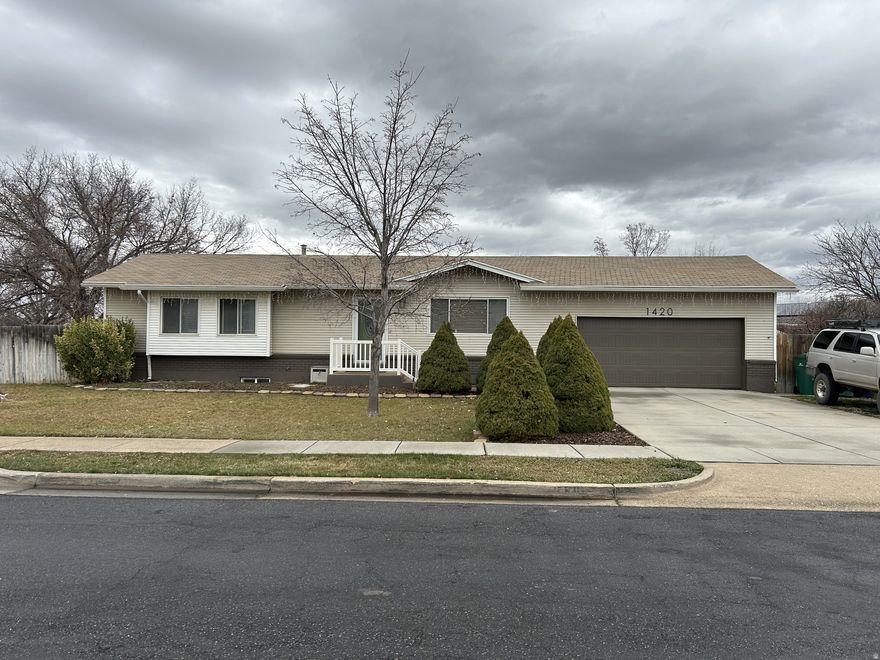 Nice clean home with a big yard! .34 acres. No small master here, it was remodeled to make more space and a much larger closet.  Freshly painted and ready for a new family.  Nice neighborhood in Layton.  The garage is oversized and plenty of room for your cars or projects. The home has separate basement entrance. City park just 3 houses away! Buyer is advised to verify all information.