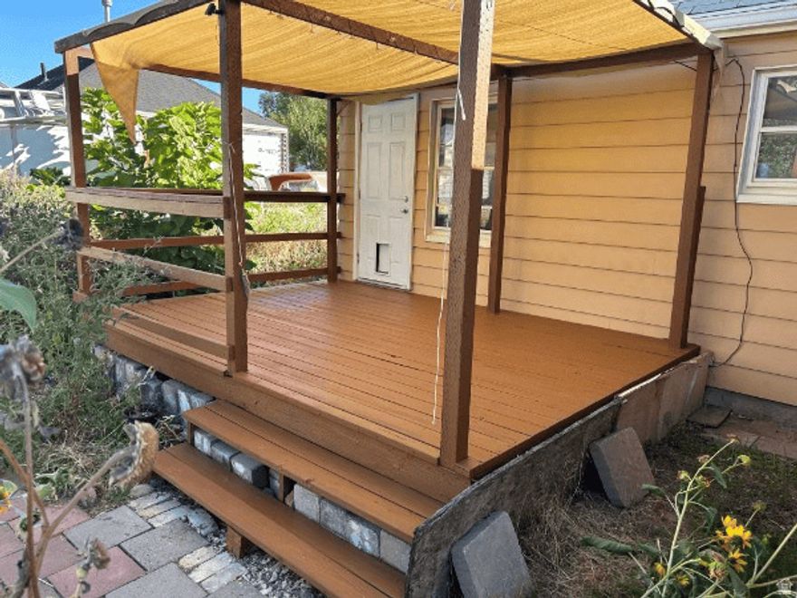 This home may be modest in square footage, but it's packed with everything you need. It features central AC for year-round comfort (no more swamp cooler), recently updated plumbing including the main sewer line, and newer appliances. Step outside to your private backyard, complete with a freshly painted deck, perfect for entertaining, whether you're relaxing or gathering around the firepit. Conveniently located near walking trails, local businesses, and with easy freeway access, commuting is a breeze. Don't miss your chance to own this charming and move-in ready home-it won't last long!