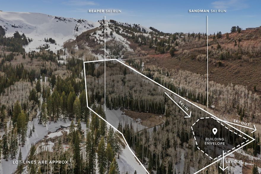 This 21.58 acre Colony parcel may be one of the best Ski In Ski Out lots available. Largely bordered by Forest Service and HOA land. Very accessible ski access via the Sandman ski run but also has access via Reaper ski run. Building envelope strategically located for privacy and ski access. This is the largest lot in Phase 4 of The Colony. The Colony at White Pine Canyon is a 4,600+ acre private gated community with unparalleled ski-in/ski-out access to Park City Mountain. The summers are equally spectacular with miles of trails and starry nights. The soon to be completed private owners' ski lounge adds even more exclusive amenities such as a full bar and food service conveniently located at the base of the Quicksilver Gondola. This lot is ready for you to design and build your legacy mountain home.