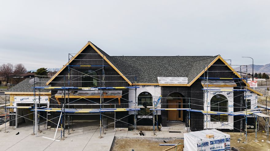 Regal 2-Story Home in American Fork We are excited to present the Roosevelt plan, boasting numerous standout features: -Open Flowing Floor Plan: Oh and we have Arches in this beauty -Elegant cabinetry through out including the Butler Pantry, fireplace with pre cast mantle and built ins on either side-Gourmet Kitchen: Equipped with a Cafe commercial range and a double built-in fridge/freezer combo. -Basement Entrance: Open staircase to basement. -Prime Location: Located in a well-established and beautiful neighborhood, close to all modern conveniences. This home is scheduled for completion end of January 2026. Don't miss out on the opportunity to make it yours. Call now for your personal showing! 20 K preferred lender incentive