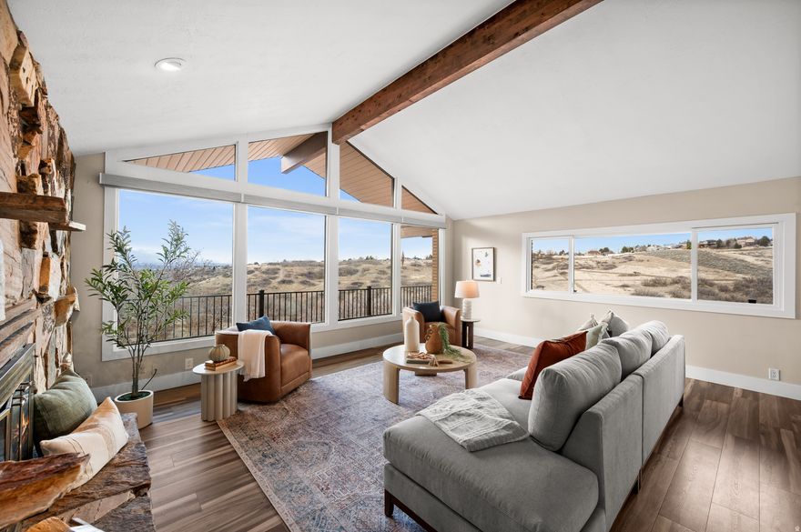 MULTIPLE OFFERS: HIGHEST AND BEST DUE SUNDAY FEBRUARY 22nd 5 PM.  Experience an unrivaled lifestyle where 750 acres of the pristine Dimple Dell Nature Park serve as your personal backyard. Nestled on an expansive, private acreage, this exceptional estate offers a rare fusion of sophisticated equestrian facilities and world-class scenery. Every architectural detail has been designed to capitalize on the breathtaking, uninterrupted panoramic canyon views by day and the glow of sparkling city lights by night, ensuring every window frames an ever-changing masterpiece. This private oasis is a sanctuary for outdoor enthusiasts, offering direct, seamless access to over 20 miles of scenic trails-a true paradise not only for horse lovers but also for passionate mountain bikers and trail runners alike. Our home is designed for the grandest scale of entertaining. Features include a gourmet chef's kitchen equipped with professional high-end appliances, bespoke custom cabinetry, and premium finishes tailored for the discerning host. The transition to outdoor living is effortless; just beyond the kitchen, expansive living spaces blend indoor comfort with a magnificent canyon backdrop. Inside, the residence is drenched in natural light, boasting soaring vaulted ceilings and rich wood flooring that grounds the airy, open-concept design. Reflecting the pinnacle of modern luxury, the layout features dual primary suites-one on each level-providing maximum versatility for guests or multigenerational living. The grounds have been meticulously curated for low-maintenance elegance, featuring water-wise synthetic turf and thoughtfully designed gathering areas that prioritize relaxation over upkeep. This is more than just a residence; it is a premier retreat where the untamed beauty of nature meets the effortless convenience of city proximity. These places don't often become available for sale on the open market; the wait is over - your legacy property is here.