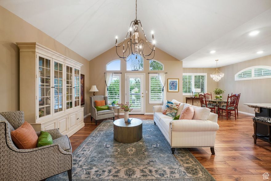 **Sellers are open to Seller Financing with Concessions  to buy rate down to make the property your own**   Welcome to Willow Bend, one of Draper's most desirable gated communities! This beautiful home offers an open, light-filled floor plan anchored by a gourmet kitchen with a large granite island, seamlessly connected to the vaulted great room. Expansive windows fill the living spaces with natural light, creating an inviting setting for everyday living and entertaining.  Enjoy a low-maintenance lifestyle with an HOA that covers landscaping, snow removal, cable TV, water, trash, sewer, and access to exceptional amenities-including a pool, hot tub, spa, clubhouse, fitness center, gazebo, walking paths, stream, and common RV parking.  Step outside to a maintenance-free composite deck overlooking lush landscaping and colorful perennials. Inside, you'll appreciate thoughtful upgrades such as high-efficiency furnace and central A/C, recessed lighting, ceiling fans, plantation shutters, custom window treatments, and newly installed smoke/carbon monoxide detectors.  The spacious primary suite offers a walk-in closet, double vanities, and a separate tub/shower. Secondary bedrooms feature closet organizers and abundant natural light. The basement is already framed, plumbed, and wired-ready for your personal touch (75% finished 3 unfinished rooms).  Additional highlights include an updated garage door/opener (2013), freshly cleaned carpets, and window well covers. With its immaculate condition, unbeatable amenities, and prime Draper location near Draper Park, this move-in-ready home is truly a rare find. Don't miss the chance to make this charming home your own.