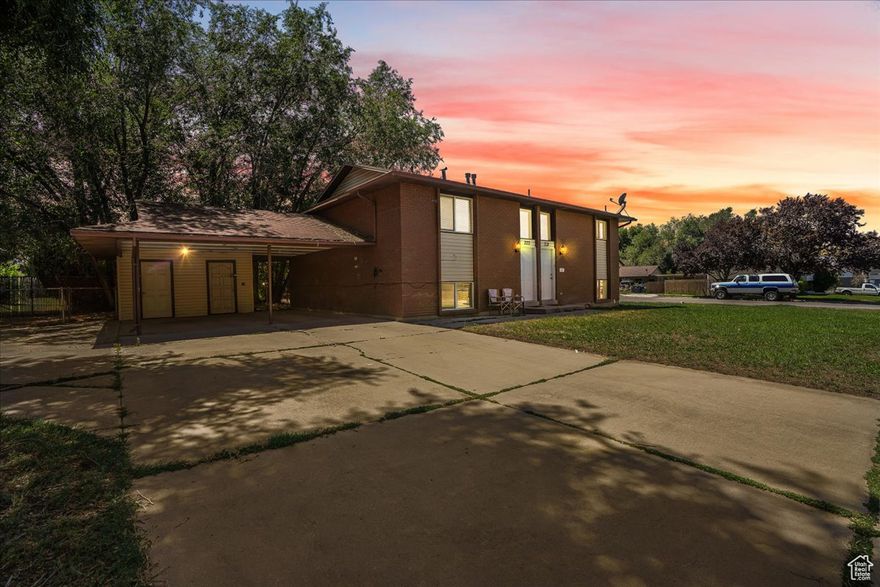 Rare, split level brick duplex in a cul-de-sac in the heart of Sandy. The 3 bedroom / 1 full bath per unit features a brand new roof (2023), new Basement kitchen and flooring (2023). Conveniently located, walking distance to Trax and multiple stores and adjacent to several new townhome communities. Both up and down units have been 100% rented during the Sellers ownership, and are currently rented at $2,300 / unit. Out of respect to the tenants, no showings until Under Contract, and please make offers contingent on Inspection.   Square footage figures are provided as a courtesy estimate only and were obtained from the appraisal. Buyer is advised to obtain an independent measurement.  Note: Listing photos are from before the current tenants occupied the property.