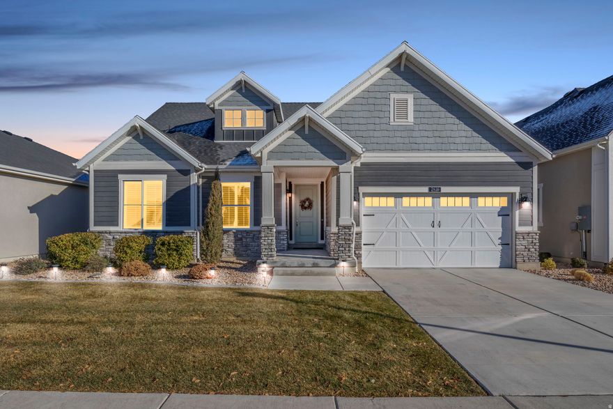 This beautiful home in Lehi's sought-after Holbrook Farms community offers convenient main-level living, complete with a primary bedroom and laundry on the main floor, plus an additional bedroom and a flexible space that can serve as an office, den, or extra living area. You'll love the spacious kitchen and inviting great room, and the upstairs loft includes its own half bath. The unfinished basement provides a blank canvas ready for your personal touch. Ideally located near the expansive 33-acre Holbrook Park, Primary Children's Hospital, and just minutes from I-15, this home is a must-see. SHOWINGS WILL BE ALLOWED STARTING MONDAY MORNING.