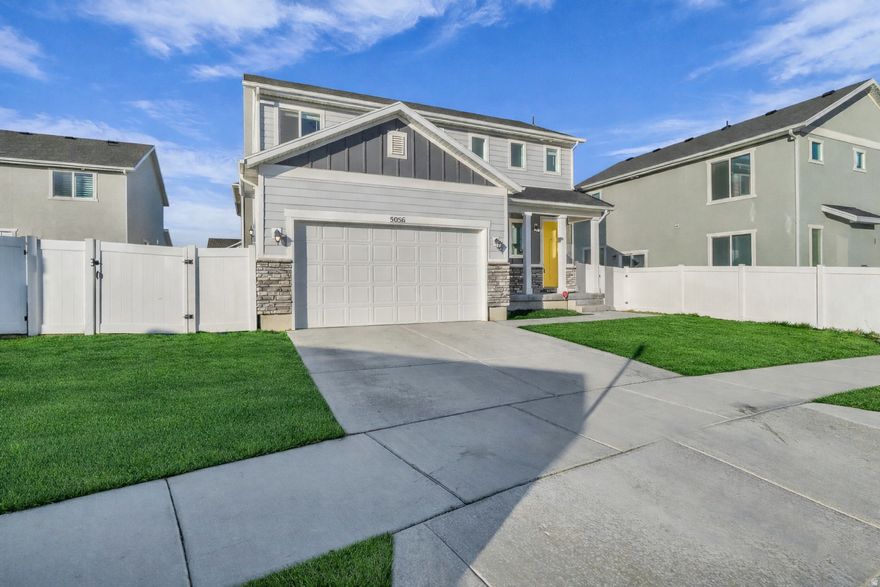 Fantasic 3 Bedroom 2.5 Bath Home in Central Herriman Location.  Multiple Neighborhood Parks,  Quick Access to Mountain View Corridor, Shopping & Dining.   Bright Kitchen with Quartz Counters, Stainless Steel Appliances, Closet Pantry and Large Central Island.  Loft Space at top of Stairs perfect for Home Office.  Primary Bedroom with Attached Ensuite Bathroom, 2 Additional 2nd Level Bedrooms and Bathroom.  Room to Grow in the Unfinished Basement.  Fenced Yard with Patio and Yard Space.   Square footage figures are provided as a courtesy estimate only.  Buyer is advised to obtain an independent measurement.