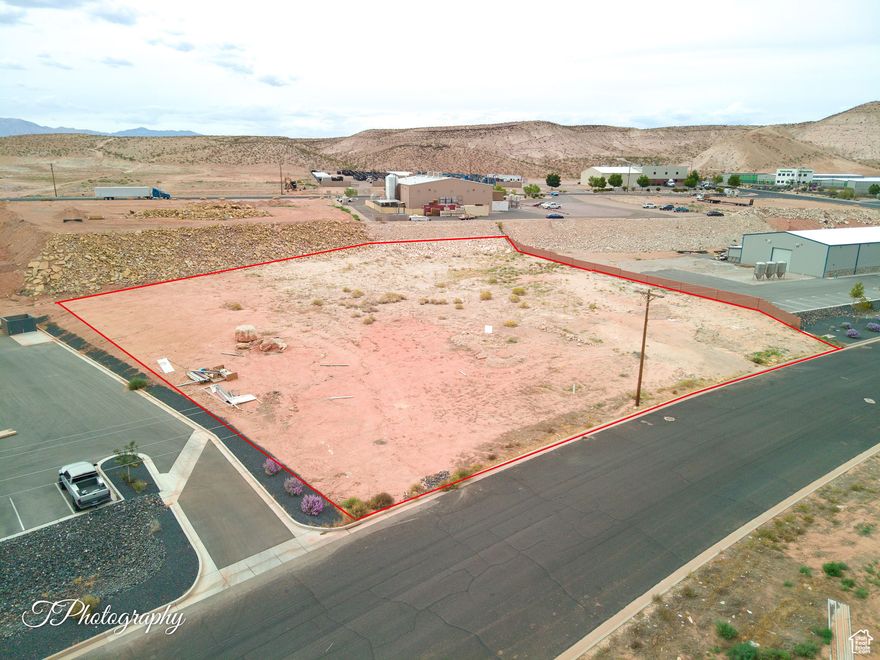 Ft. Pierce Industrial Park, Extremly sought after. This is a Fully Improved Site that is 1.64 Acres with M-1 Zoning. Dixie Power which is the most affordable in the Western United States. Probusiness Economic Climate. Access to multiple interchanges on Iinterstate 15. Minutes away from St. George Airport (SGU). This parcel is one of a kind in the Ft. Pierce Industrial Park. There is buildings on both sides of this parcel. Irregular Lot dimensions 235' Frontage x 260' side and rear 325'. Building Engineering was performed for 20,000 sq. ft., this site will accommodate a larger building. Spoil Report is available. https://www.crexi.com/properties/2163856/utah-ft-pierce-lot-134