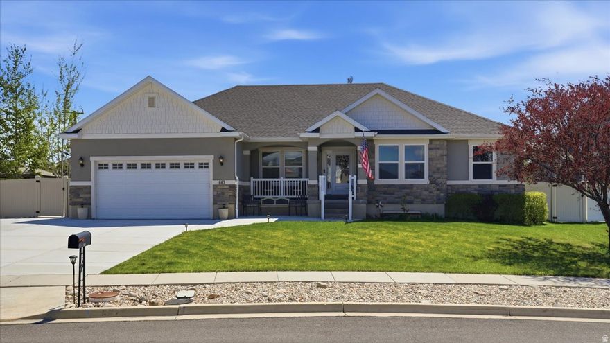 Tucked away on a quiet street in the heart of the Heber Valley, this inviting home offers privacy, comfort, and the lifestyle so many seek. Backing to an open lot with no rear neighbors, the fully fenced yard creates a peaceful retreat perfect for relaxing or entertaining. Enjoy being just minutes from local schools, churches, and all the charm and recreation the Heber Valley is known for-two beautiful lakes, world-class fly fishing, scenic hiking and biking trails, and premier golf courses. Inside, the home features a bright and open kitchen and great room designed for gathering, along with a covered deck ideal for summer BBQs or quiet evenings outdoors. A fully finished basement apartment with a separate entrance provides exceptional flexibility-perfect for multi-generational living, guests, or potential rental income. Additional highlights include a new driveway, solar panels for energy efficiency, and double water heaters for added convenience. Set in a welcoming neighborhood with great neighbors, this property blends everyday comfort with the best of mountain valley living.  Furnishings are negotiable. Buyer to verify all information.  Square footage figures are provided as a courtesy estimate only.  Buyer is advised to obtain an independent measurement.
