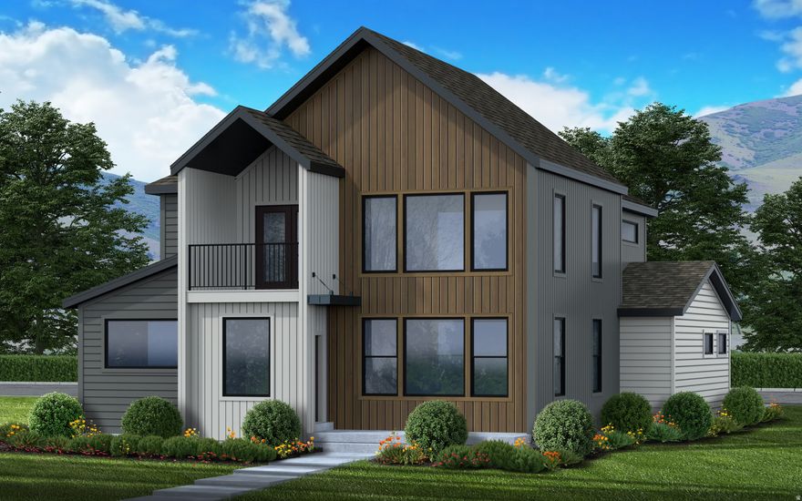 Welcome to Lot 267 in The Crossings-Heber's premier luxury community surrounded by breathtaking mountain views. This Glacier Rear Load Floor Plan offers elevated mountain living with 6 bedrooms, 4.5 bathrooms, and a fully finished basement across 4,478 sq ft, plus over $181,000 in upscale upgrades. The home shines with a gourmet kitchen featuring double ovens and quartz countertops, beautiful luxury vinyl flooring throughout, and dramatic 20-ft vaulted ceilings that fill the space with light and openness. Enjoy finished front and back landscaping and low-maintenance living-the HOA covers yard care for all areas not enclosed by fencing. Current amenities include a park, playground, and community fire pit, with future plans for a pool and clubhouse. Ideally located near shopping, two reservoirs within 15 minutes, and just 20 minutes from Park City, The Crossings is a high-class, sought-after destination for those who want both elegance and adventure close by. Home will be complete by Mid March 2026. Contact agent for details about our preferred lender incentives.