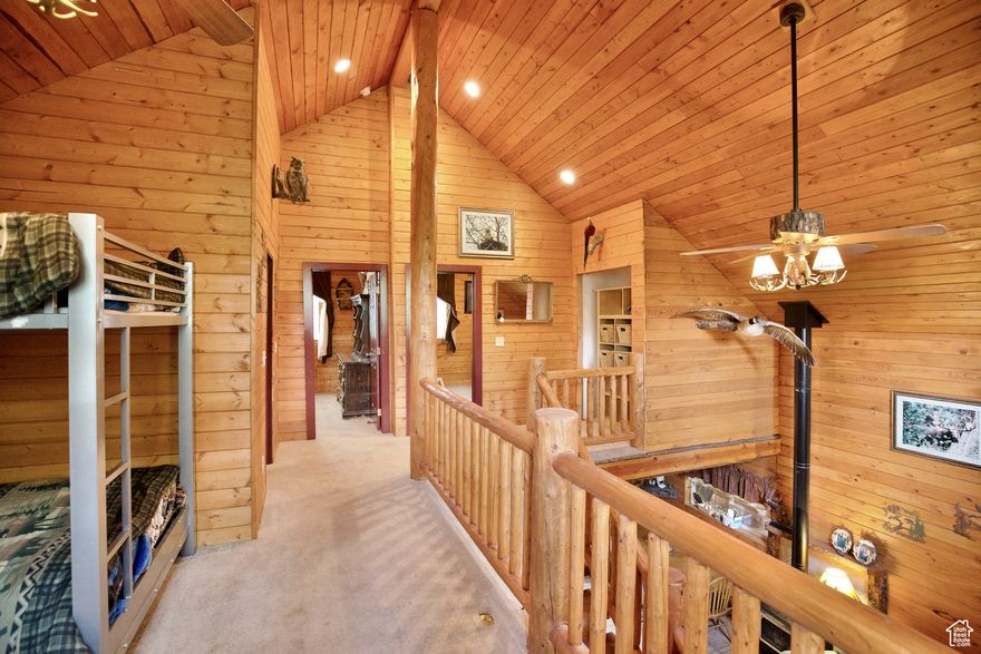 Recent Price Improvement!! Look no further . . . this quaint & cozy cabin in the trees has everything you could desire. Located in the beautiful setting of Pine Mountains just 5 miles from the town of Oakley up the Weber River canyon. This gated cabin community features acres  of open space, new Pickleball and basketball courts, along with access to miles of trails for your favorite summer or winter recreation.  The cabin itself is perfect for quiet weekends or hosting a crowd of family and friends.  The classic log exterior has plentiful deck space and includes a closed in porch for even more useable space in any weather.  Four different heat sources keep this cabin warm and cozy in the winter months, while the cool summer breezes offer a great escape from the valley heat. The primary suite offers direct access to the exterior deck for enjoying the sounds and smells of the mountains.  The basement offers extra space for hosting guests or storing  toys, along with an extra deep garage with workshop area. Plenty of RV and guest parking in the semi-circle driveway.  Truly a million dollar cabin without the big price-tag.  Seller is motivated and  will consider all offers.