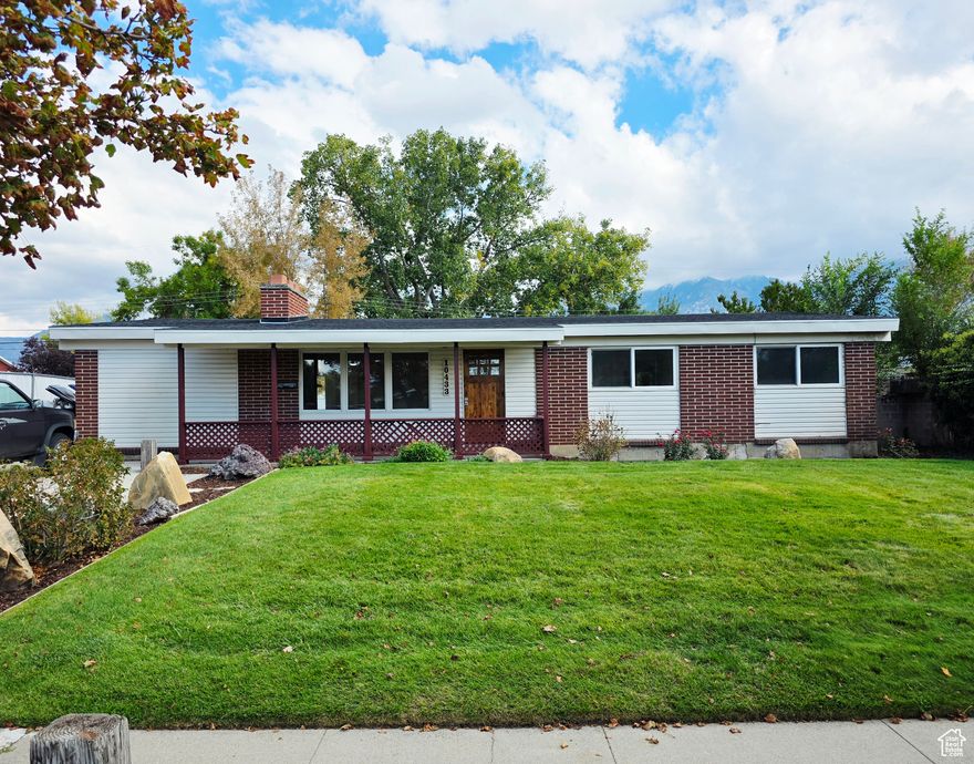 Charming Rambler is a must see nestled in the heart of Sandy! Remodeled with NEW carpet and paint! Home close to the mountains for all your outdoor recreation and skiing. Great floor plan with spacious front room great for entertaining cozy fireplace  The two main floor bathrooms have been given a fresh new look with vanity,sink, mirror and faucet. The newly finished basement includes family room, two bedrooms, laundry room and a storage room with endless possibilities. New upgrades include a new electrical panel and electrical upgrades completed in 2025, new HVAC and water heater installed in 2023, and new roof in 2019. Not far from shopping, top rated schools, South Towne Expo Center, Real Soccer Stadium, Dimple Dell Recreation Center, Trax station and freeway access. Community swimming pool is across the street where the family can cool off in the hot summer months. Home features a large private backyard with fence.