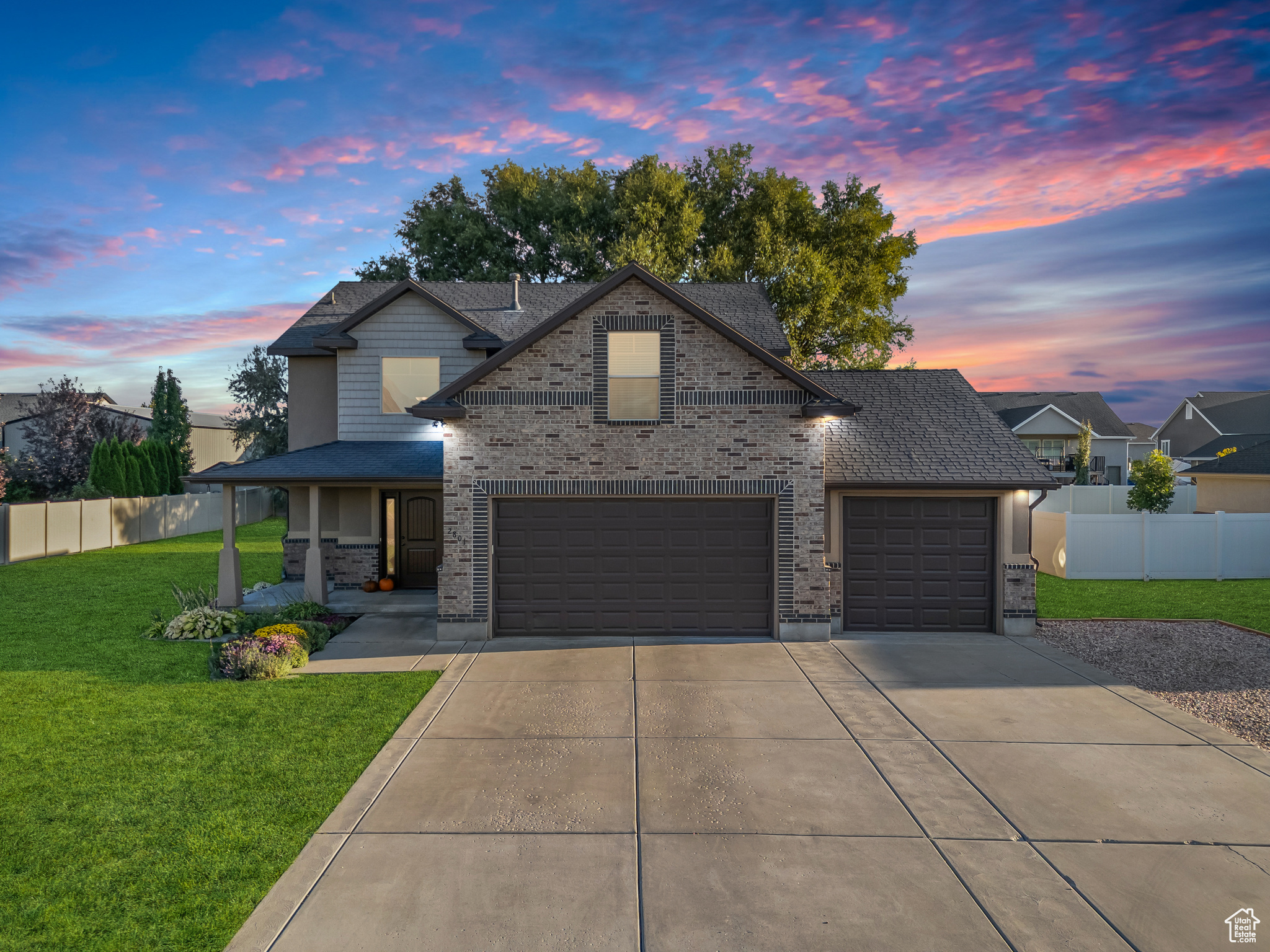 Plain City Living at its Finest!! Welcome to this fantastic Two-Story located on .32 Acres with a park-like setting for your backyard.Main level offers an open great room with a gas fireplace, a center island, semi-informal dining, and bath.Upstairs features 4 bedrooms, 1.75 bathrooms, and a laundry room.3 car garage and RV parking make this the perfect place to call home!