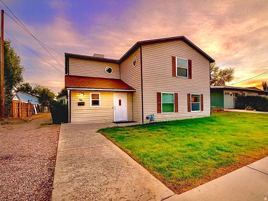 This spacious home on a 0.26 AC lot sits in a quiet Orem neighborhood with beautiful mountain views front and back. The open kitchen, semi-formal dining and large family room is perfect for entertaining. It also features a tiled dedicated entry room with adjacent oversized mudroom. A big potential value-add in fixing up the attached original 1-BR house, which is currently unfinished shed/storage space, and it could even be a great accessory apartment. Updates include all new paint, carpet, ceiling fans, blinds, 20 color-adjustable LED ceiling lights and new vinyl flooring in the extra large laundry room. All 3 bathrooms have tile floors with handcrafted wainscot tile surrounds and there's a gorgeous brand new custom tile shower on the main floor. The huge backyard offers a very large vegetable garden area with all-day sun, a patio/BBQ area, and room to expand. The 30' long double-wide driveway parks 68 cars. Just 1 min from Provo, and 2 mins from University Mall and 20+restaurants. Minutes from BYU and UVU. Sold As Is. Buyer is advised to verify all information.