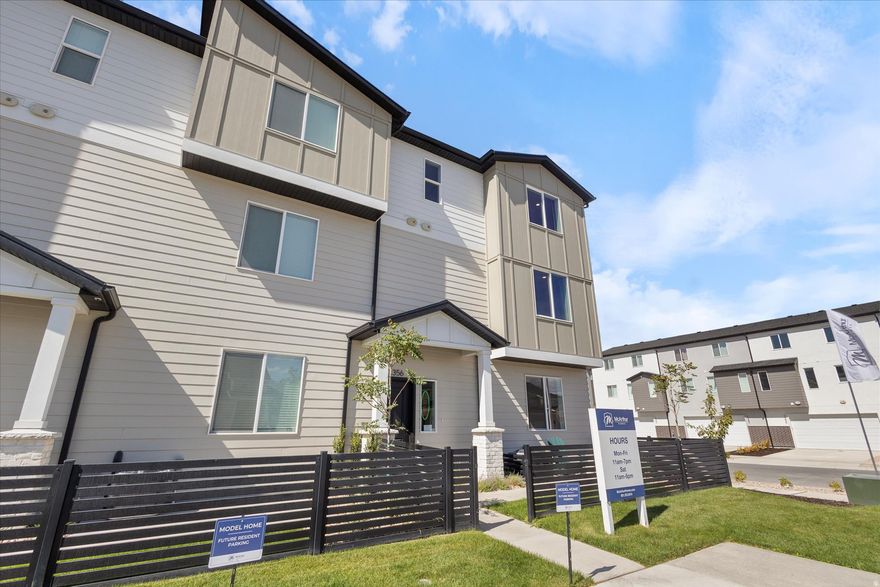 SELLING FAST - Estimated to be completed Mid-February- Why settle for a condo when you can own a beautiful townhome? The OLIVIA floorplan offers 3 bedrooms, 2 1/2 baths, and your own attached garage-no more parking lot walks or outdoor stair climbs to reach your front door! This mid-row townhome showcases Black Painted Cabinets, Quartz kitchen counters, dual sinks in the primary bath, and stainless steel appliances. Located in the desirable Arrowhead Ranch Community near I-15 in Payson, you'll soon enjoy a community pool and pickleball court, with development starting soon. Buyer to verify all information. Pictures and Tour are of a similar home.