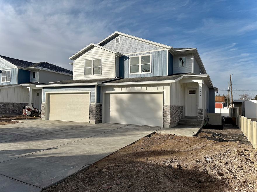 **Ask about our preferred lender incentive** Beautiful brand-new twin home in Millcreek, Utah with NO HOA! Featuring over 2,600 sq ft, 5 bedrooms, and 3.5 bathrooms, this home offers a spacious open-concept main level ideal for entertaining and everyday living. The large primary suite includes a private balcony, walk-in closet, and en-suite bathroom with walk-in shower and separate soaking tub. Enjoy outdoor living with a covered patio and private backyard. Thoughtful layout, great natural light, and modern finishes throughout. A rare opportunity for new construction in a prime location-there are only 4 units available so schedule your showing today! Full landscaping to be completed. Homes are ready to close on by end of February.