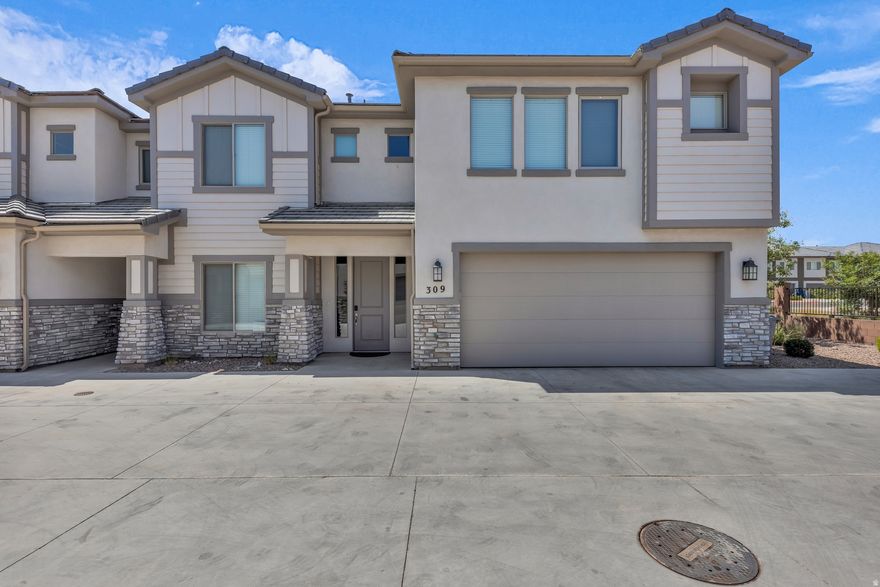 Zion Village Resort is vacation-rental approved and turn-key. One of the largest townhomes, 6-bed, 6-bath property features 2 family rooms, deck, patio, and 2-car garage. Resort amenities pool w/lazy river, hot tubs, gym, courts, and game area.