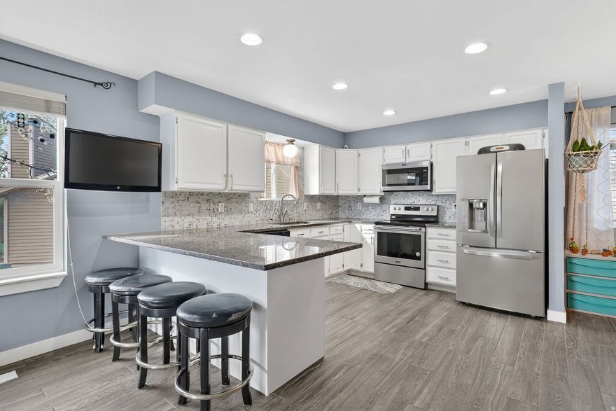 Location, location, location! **Open House April 4th and April 5th. No showings until after the open house** Welcome to Creekwood, a peaceful and tranquil neighborhood. Updated in 2021, this West Jordan home sits across from the Gene Fullmer Recreation Center, Veterans Memorial Park, the West Jordan Library, and minutes from Jordan Landing. Includes a 1 bed, 1 bath Basement ADU (second kitchen, mother-in-law apartment, basement apartment, rental income, private entrance, house hack opportunity) that recently rented for $1100! Enjoy nearby parks, shopping, dining, and easy commuter access!