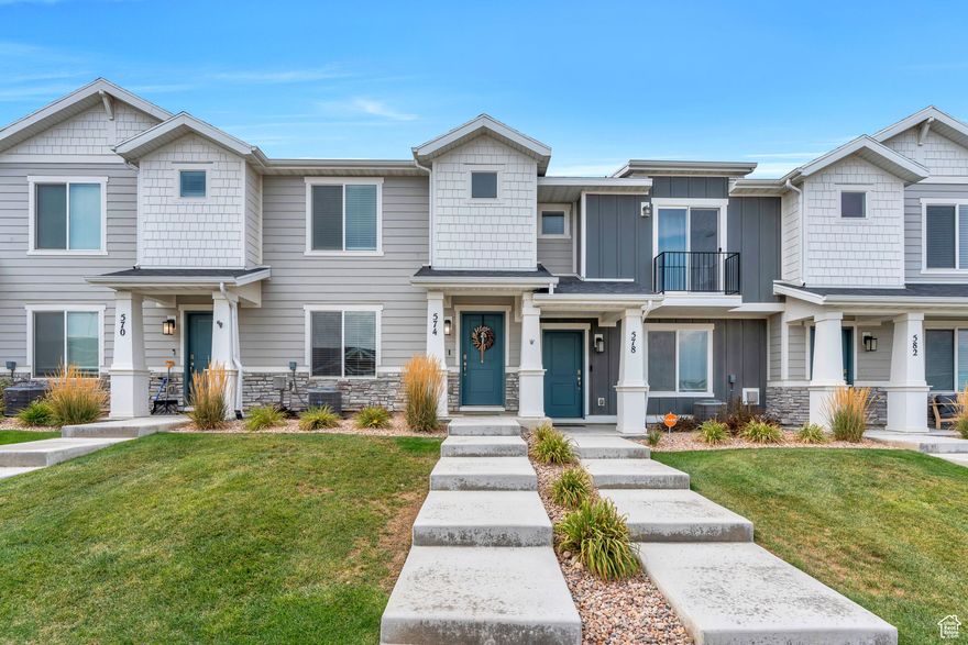 OPEN HOUSE THURSDAY SEPTEMBER 25th 4:00-7:00 This beautifully kept townhome in the highly sought-after Cold Springs Ranch Community in Lehi offers the convenience of easy access to I-15, Redwood Road, Lehi's Thanksgiving Point, and the new Lehi Primary Children's Hospital just minutes away. Just a short walk to enjoy the clubhouse, Olympic-size pool, pickleball and basketball courts, and playgrounds, Extra large master Bedroom with walk-in closet. Kitchen chefs will love the gas range, large island and bar stool seating, and walk-in pantry. A convenient built-in desk nook is located on the second floor - ideal for working or studying close to the bedrooms.