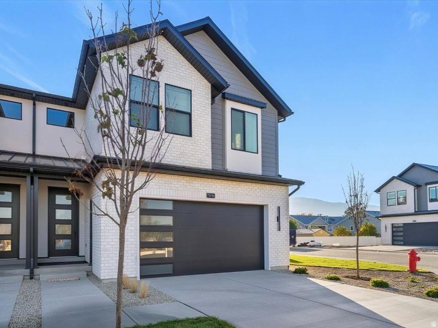 MOVE-IN READY! Stunning New TwinHome in Trailside Reserve featuring the Brighton Modern design package with black oak cabinets, matte black edge-pull hardware, quartz island, sleek tile backsplash, and LVP flooring. EV-ready 2 car garage and fenced yard. Prime location near Fashion Place and freeway access. Amazing builder incentives available. Visit our model home at 6760 S 300 E, Midvale, UT. Open MondaySaturday 12pm6pm.