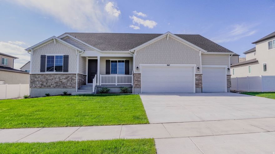 *** Enjoy Saratoga Springs living in this new Helena floor plan home. A charming covered front porch welcomes guests to the ranch-style home. Inside, you'll find a spacious great room and kitchen with a bumped-out Sunroom/Dining area, center island, and quartz countertops. The lavish primary suite boasts an immense walk-in closet and is separated from two additional bedrooms for privacy. Other highlights include a convenient powder room, an unfinished basement, and a 3-car garage. This is a fantastic opportunity for your buyer to own a Professionally Designed New Richmond American Home at an unbelievable price. Square footage figures are provided as a courtesy estimate and obtained from building plans. The buyer is advised to obtain an independent measurement.