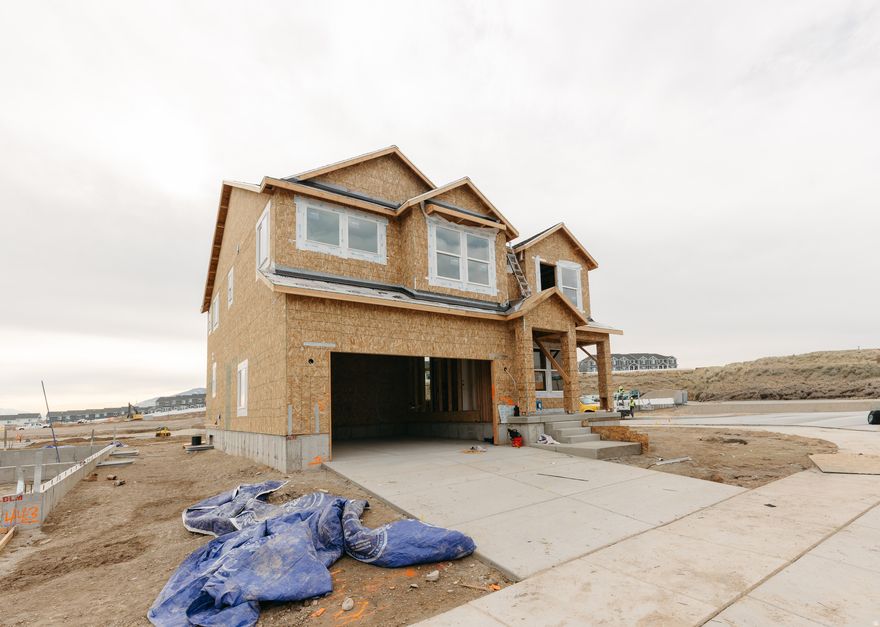 Welcome to your brand-new single-family home at River Point - where modern design meets comfort and functionality. With an open-concept layout perfect for everyday living and entertaining, this thoughtfully designed space offers both style and convenience. Enjoy the privacy of your own home while staying close to everything Lehi has to offer. As part of this vibrant new community, you'll love amenities like a clubhouse with a gym, a spacious pool, and a playground. Reach out today to learn more or schedule your visit! (PEYTON LOT 444)