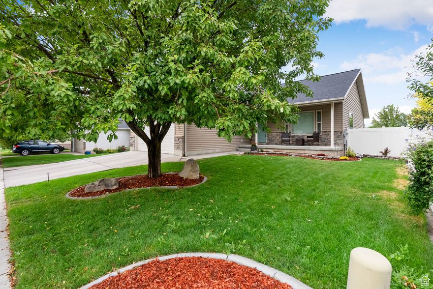 Warm & Welcoming Home located in a super convenient area near schools, parks, bus stops and other amenities. This south-facing gem offers a perfect blend of space, comfort, and charm. The bright and airy great room features vaulted ceilings, creating an open, inviting space. Updated with 5 bedrooms, two extra-large family rooms, big  laundry, fully fenced yard and a cute front porch that is the perfect spot to relax and enjoy the neighborhood vibe.  This home also features a brand new roof & newer water heater giving you peace of mind for years to come. A home with a heartwarming history-so loved by the seller that she bought it twice. As the agent, I can personally attest to its charm and livability, having raised my own family here.  Now its your turn to make this special home yours! Buyer to verify all information.