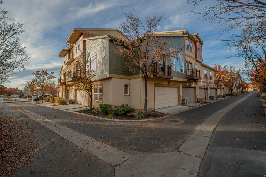 Welcome to this perfectly situated townhome in the heart of Farmington! This newly updated residence offers an exceptional opportunity for comfortable living, featuring modern upgrades throughout. With convenient access to Highway 89 and I-15, you're just a quick 15-minute drive to Salt Lake City. Walking distance to Station Park shopping center and UTA trax station.   Step inside to discover freshly installed carpet and stylish LVP wood flooring that enhance the inviting ambiance. New heating and a/c system, new fridge and dishwasher, water heater replaced 2 years ago, new roof and exterior paint. The main level boasts a spacious en suite bedroom complete with a three-quarter shower, perfect for privacy and convenience. Upstairs, enjoy the airy feel created by tall vaulted ceilings and a large open kitchen area, ideal for entertaining.  The main owner suite provides a serene retreat, while the two-car garage offers ample storage and parking. Nestled on a quiet dead-end street, this home ensures peace and privacy. Plus, you'll appreciate being within walking distance of the community pool and park-perfect for those warm summer days.  Townhomes in this community priced under $400,000 are a rare find, especially ones that are as clean and well-cared-for as this unit. Don't miss your chance to make it yours!