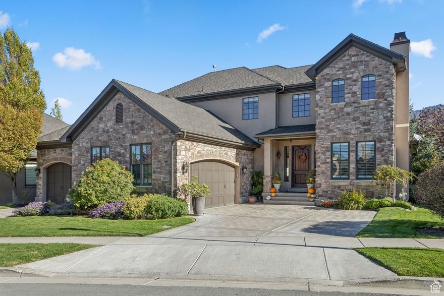 NO SHOWINGS UNTIL OPEN HOUSE Oct. 11th from 11-2. Must schedule through showing time in order to gain gate code, or call listing agent. Begin your mornings in serene luxury, savoring a cup of tea on the patio as breathtaking mountain vistas unfold before you, framed by mature trees, pines, and wildflowers. Inside, a chef's kitchen designed for both elegance and entertaining offers a grand island, double ovens, a pot filler, a gas range, and space for both formal and informal dining. The main-floor primary suite provides a private sanctuary with a newly reimagined, spa-inspired bathroom refined with marble floors, countertops, and a shower, while the lower level features a sophisticated recreation area with a wet bar, fitness space, or a flexible office retreat. Every detail reflects refinement-from vaulted ceilings, crown molding, plantation shutters, and rich hardwood floors and cabinetry, to an expansive pantry, generous storage, wine coolers, and a bread-warming drawer in the wet bar, along with a three-car garage. Nestled within the prestigious gated community of Pepperwood Creek, with access to a pool, clubhouse, and private fitness facility, this residence also places you just moments from parks, the Bell Canyon Reservoir Trail, world-class skiing at Snowbird and Alta, and fine dining in Cottonwood Heights and Draper.