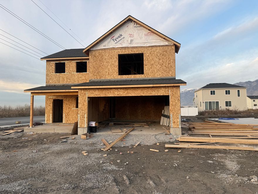 Brand-new two-story new construction in a growing community with easy freeway access while remaining in a quiet, low-traffic neighborhood. The main level features an open-concept kitchen, dining, and family room with a convenient half bath.  Upstairs includes a small loft, laundry room, three bedrooms, and two full bathrooms, including a private primary suite. Thoughtful layout, modern design, and the opportunity to own in a brand-new neighborhood-perfect for commuters and anyone looking for low-maintenance, modern living.  Buyer/Buyer's Agent to Verify