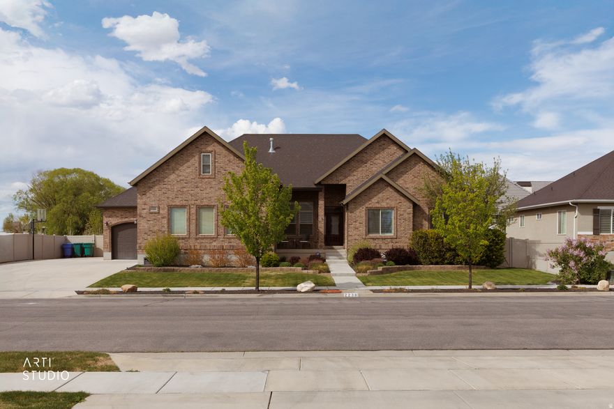 Welcome home to this timeless brick rambler nestled in a close-knit, well-established Lehi neighborhood-NO HOA! This south-facing gem offers the perfect blend of space, functionality, and lifestyle.  Boasting 7 bedrooms & 4.5 bathrooms, this home features a spacious main-floor primary suite, a bright and beautifully appointed kitchen with a dedicated dining nook & a door off the deck to your private covered deck complete with gas grill and a generously sized laundry room designed for everyday ease. Upstairs, you'll find a huge bonus loft-perfect for a media room, play space, or home office-plus abundant storage throughout. Can we say House Hack? The basement apartment w/ private entrance is ideal for multi-generational living or a savvy buyer-currently operating as a successful Airbnb. Step outside to your own private retreat on this 1/3 acre, complete with a charming covered gazebo-perfect for entertaining, an in-ground trampoline, and a play set-creating the ultimate backyard oasis for gathering and making memories. Ideally located near top-rated schools-including elementary, middle, and high schools, plus nearby charter and private options-and just minutes from Thanksgiving Point, shopping, dining, entertainment, and parks, this home truly has it all.  Square footage figures are provided as a courtesy estimate only and were obtained from an appraisal.  Buyer is advised to obtain an independent measurement.