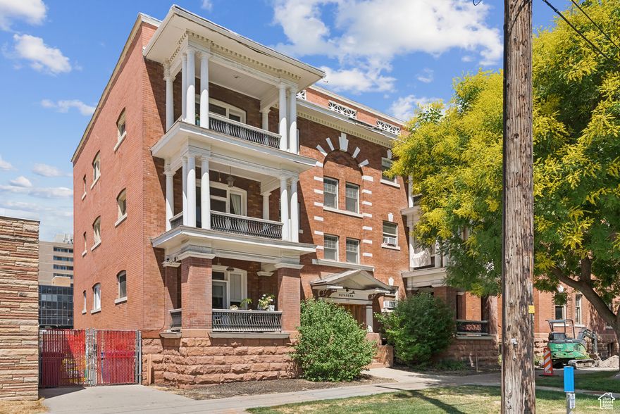 Own a piece of Salt Lake history in the iconic Sampson/Altadena building! This charming downtown condo features original hardwood floors, soaring ceilings, and beautifully preserved wood trim that exudes early 20th-century character. Thoughtfully maintained, this residence blends timeless craftsmanship with unbeatable urban convenience. Located just steps from restaurants, bars, shopping, TRAX, the library, and everything downtown has to offer. Includes private storage, and in-unit laundry. A rare opportunity to live in one of the city's most beloved historic buildings!