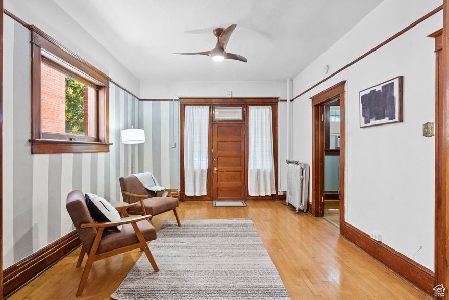 Own a piece of Salt Lake history in the iconic Sampson/Altadena building! This charming downtown condo features original hardwood floors, soaring ceilings, and beautifully preserved wood trim that exudes early 20th-century character. Thoughtfully maintained, this residence blends timeless craftsmanship with unbeatable urban convenience. Located just steps from restaurants, bars, shopping, TRAX, the library, and everything downtown has to offer. Includes private storage, and in-unit laundry. A rare opportunity to live in one of the city's most beloved historic buildings!