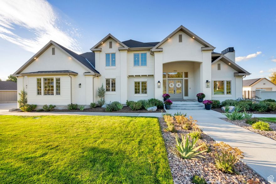 Beautiful single family home located an a rare full acre lot in Draper! Fully remodeled inside and out between 2020-2022. The interior features high end finishes throughout, with all new bathrooms (completely gutted and remodeled), new cabinetry, and luxury appliances including Wolf, Sub-Zero, Cove, and a Scotsman pebble ice maker. Main floor features open floor plan that leads out to the large deck making it it a perfect place to entertain. One additional bedroom and bathroom on the main level. Upstairs features large primary suite with views of the valley. Large ensuite with double sink vanity, marble surround walk-in shower, oversized soaker tub, radiant heated floors and custom walk-in closet. Three additional bedrooms with vaulted ceilings and large windows to bring in natural light and two additional bathrooms. Fully finished walk-out basement has two bedrooms, full kitchen with stainless steel appliances and quartz countertops and a large storage closet. Could be full legal ADU apartment if desired.  Large fully fenced backyard featuring a 20x40 in ground swimming pool with a 9 ft deep end and fully gated for safety. Major systems have been updated with new electrical meters, 80% of the home rewired, and 80% re-plumbed and permitted through Draper City. Additional highlights include a 24x50 detached garage with 15' opening perfect for any RV parking. A south-facing orientation for great natural light, and direct access to Corner Canyon trails just steps from your front door. Convenient freeway access without the noise.  Valley Views with flat lot.  This estate is like no other.