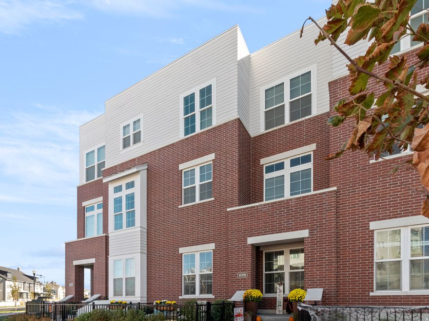 Spacious townhome with mountain views located in the heart of the beautiful Daybreak community. Just blocks from the new Bees Stadium and within walking distance to the new Daybreak Downtown. The main level offers a private bedroom and full bathroom, ideal for guests or flexible living or could be office. The second floor features an open-concept layout with a dining area that opens to a view balcony, plus an updated kitchen with stainless steel appliances and an oversized island with additional seating. The top level includes three bedrooms and two full bathrooms. Additional features include a tankless water heater, Vivint smart home system and google doorbell camera, and custom wood blinds throughout. Enjoy relaxing or entertaining on the fully fenced front patio. Daybreak amenities include community events, fitness center, swimming pools, private lake with paddle-boarding and boating, tennis, volleyball, basketball courts, and miles of trails and parks.