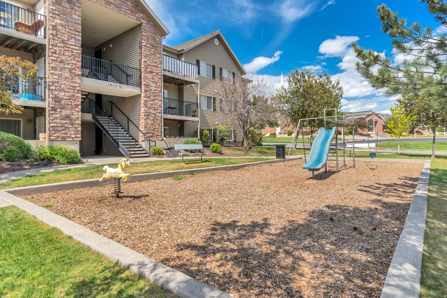 Top-floor condo with vaulted ceilings and sweeping valley views in a highly convenient Lehi location. This well-maintained 3-bedroom, 2-bath unit has been freshly painted and shows true pride of ownership throughout. Enjoy the extra natural light and open feel that only the top floor provides. Community amenities include a pool, clubhouse, and fitness center, with quick access to shopping, restaurants, Silicon Slopes, and the freeway. Includes one detached garage and an additional uncovered parking space. Square footage figures are provided as a courtesy estimate only and were obtained from county records. Buyer is advised to obtain an independent measurement.