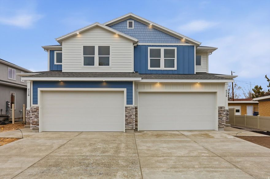 **Ask about our preferred lender incentive** Beautiful brand-new twin home in Millcreek, Utah with NO HOA! Featuring over 2,600 sq ft, 5 bedrooms, and 3.5 bathrooms, this home offers a spacious open-concept main level ideal for entertaining and everyday living. The large primary suite includes a private balcony, walk-in closet, and en-suite bathroom with walk-in shower and separate soaking tub. Enjoy outdoor living with a covered patio and private backyard. Thoughtful layout, great natural light, and modern finishes throughout. A rare opportunity for new construction in a prime location-there are only 4 units available so schedule your showing today! Full landscaping to be completed. Homes ready to close on by end of February.