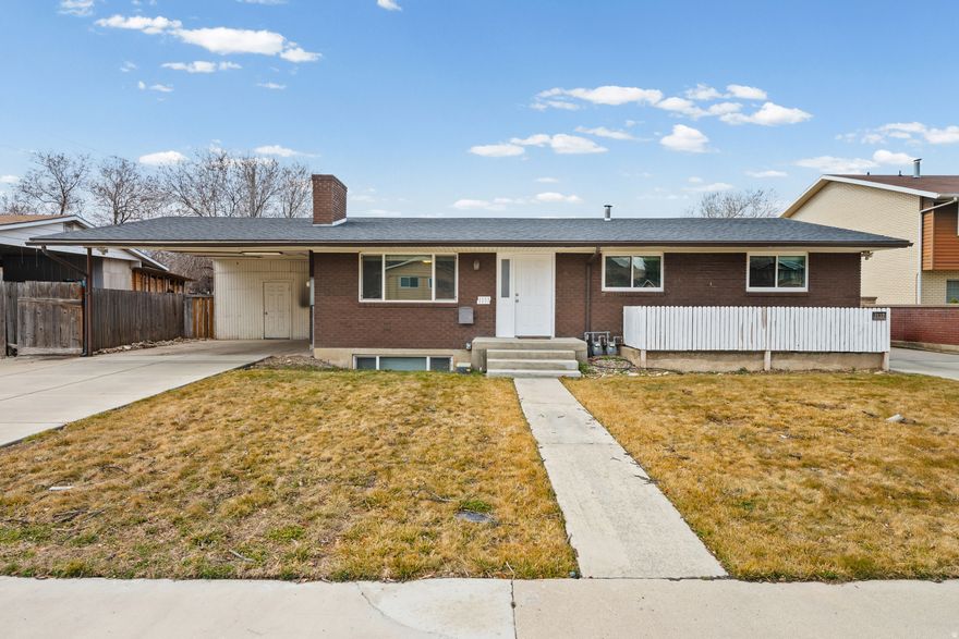 **OPEN HOUSE SATURDAY, FEBRUARY 28th @ 10:00am-12:00pm**. Beautiful Orem Rambler WITH a LEGAL ASSESSORY APARTMENT in the Basement that has been Renting at $1500/Month!!! The Main Floor Home has an Open and Bright Floor Plan, Smart Thermostat, Updated Kitchen w/Granite Countertops and Double Ovens. All Appliances on both levels are Included except for Washer/Dryer upstairs.  Plenty of Parking and extra Storage in the Carport Storage Room which also includes a Workbench.  Incredible Backyard  with a Swing set and Garden Boxes!  This Home is a MUST SEE!!