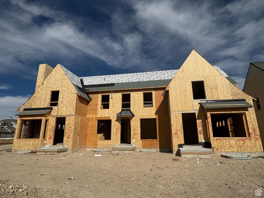 Welcome to Camden Commons, a charming English-inspired hamlet nestled on the northern edge of Herriman City. Designed around a shared green space, this intimate community encourages a strong neighborhood feel with space for recreation, connection, and relaxation. Enjoy easy access to schools, grocery stores, restaurants, and retail-all just a short walk away. Drawing inspiration from London's garden suburbs, these townhomes-crafted by Bradford R. Houston Design Studios for Goodboro Come tour this beautiful 3-bedroom home today-with the option for a small private fenced yard! Also comes with an unfinished basement for extra storage!